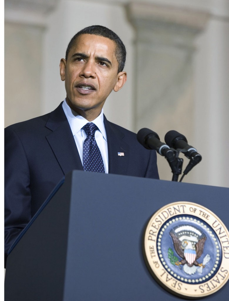 Obama Presidential Seal Podium Speech SC 780x1024 Obama’s 57 States “Gaffe” Proof He Is Muslim?