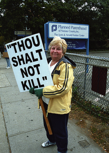 Abortion Protestor SC In the Phony War on Women, Both Scripture and Science are Ignored
