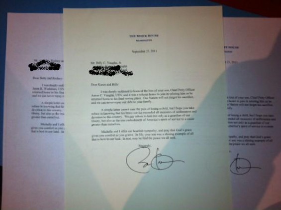 Letters from Obama