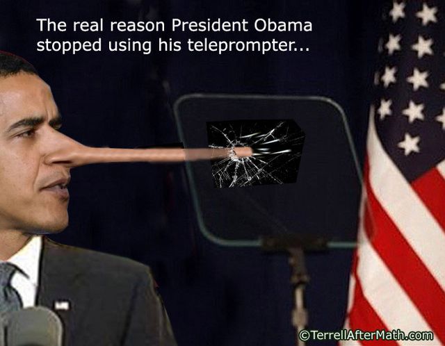 Obama teleprompter liar SC