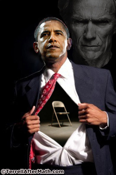 Obama Empty Chair Superman SC
