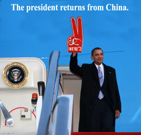 Obama Returns From China SC