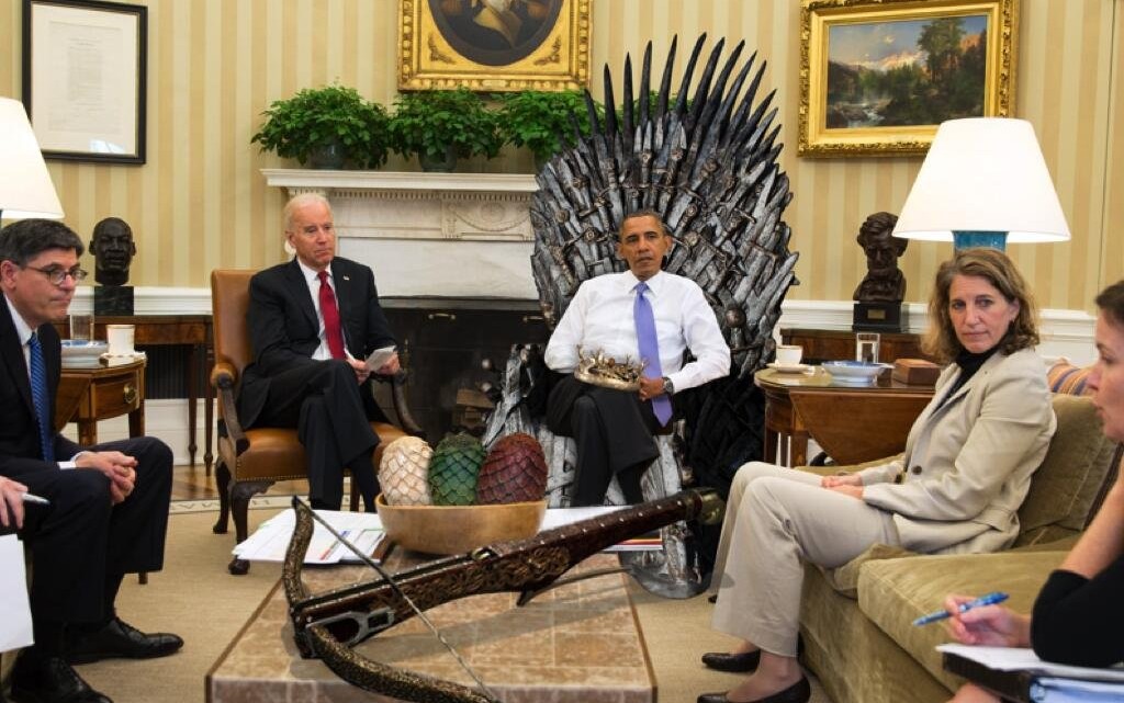 Barack Obama on Iron Throne 2 SC