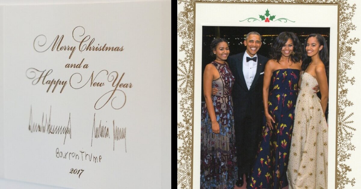 White House Releases Trump's First Christmas Card As 